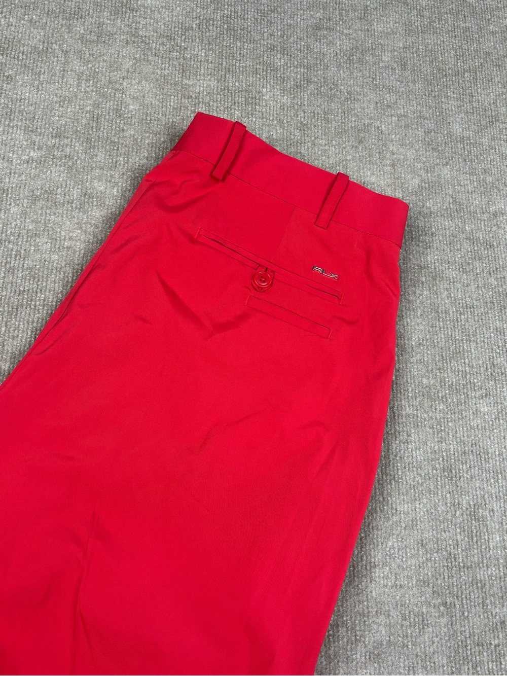 Rlx Ralph Lauren Pants Mens 36x30 Red Golf Chino Tailored Performance Stretch